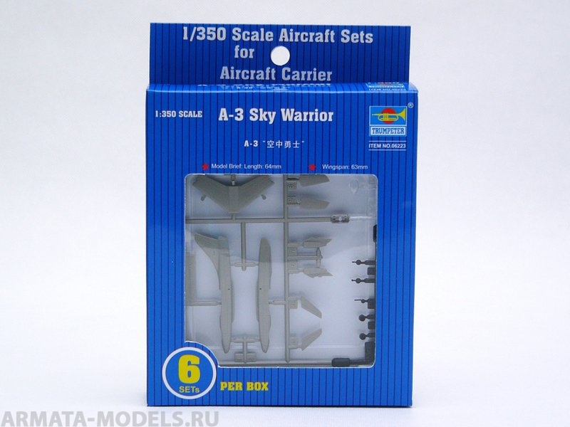 06223 Самолет  A-3D Скай Уорриор (6шт) Trumpeter