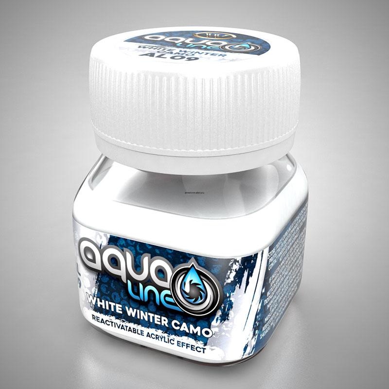 AL-09 Тонировочная паста AQUALINE  камуфляж белый зимний