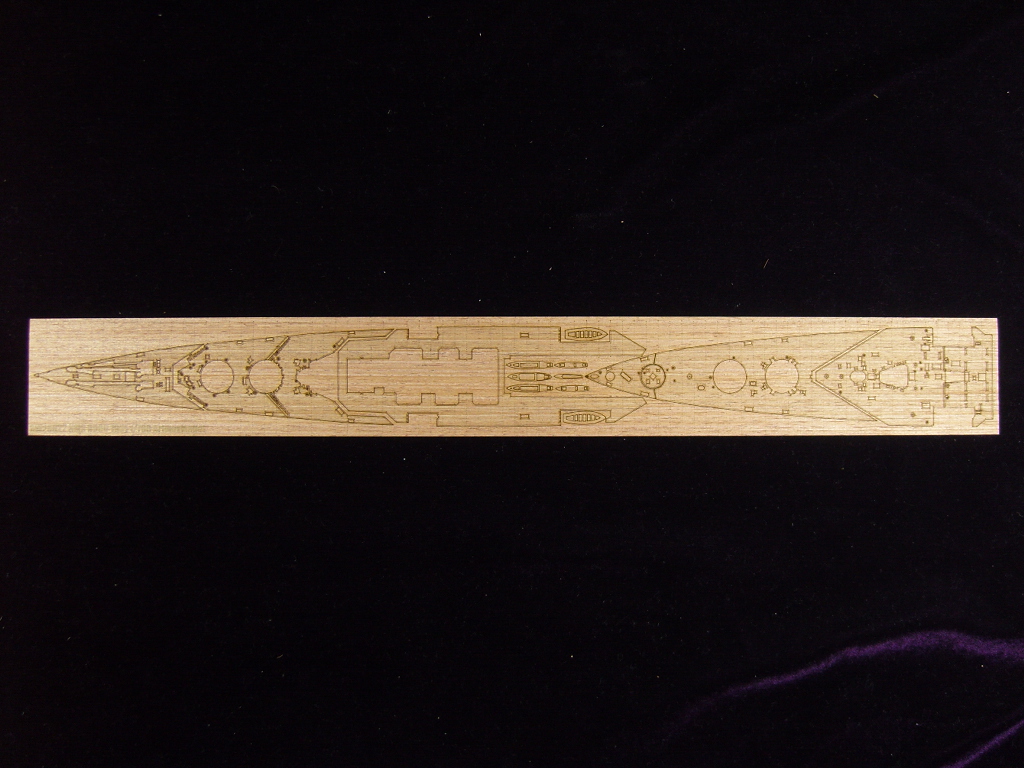 AW20022 Деревянная палуба для HMS HOOD 1931