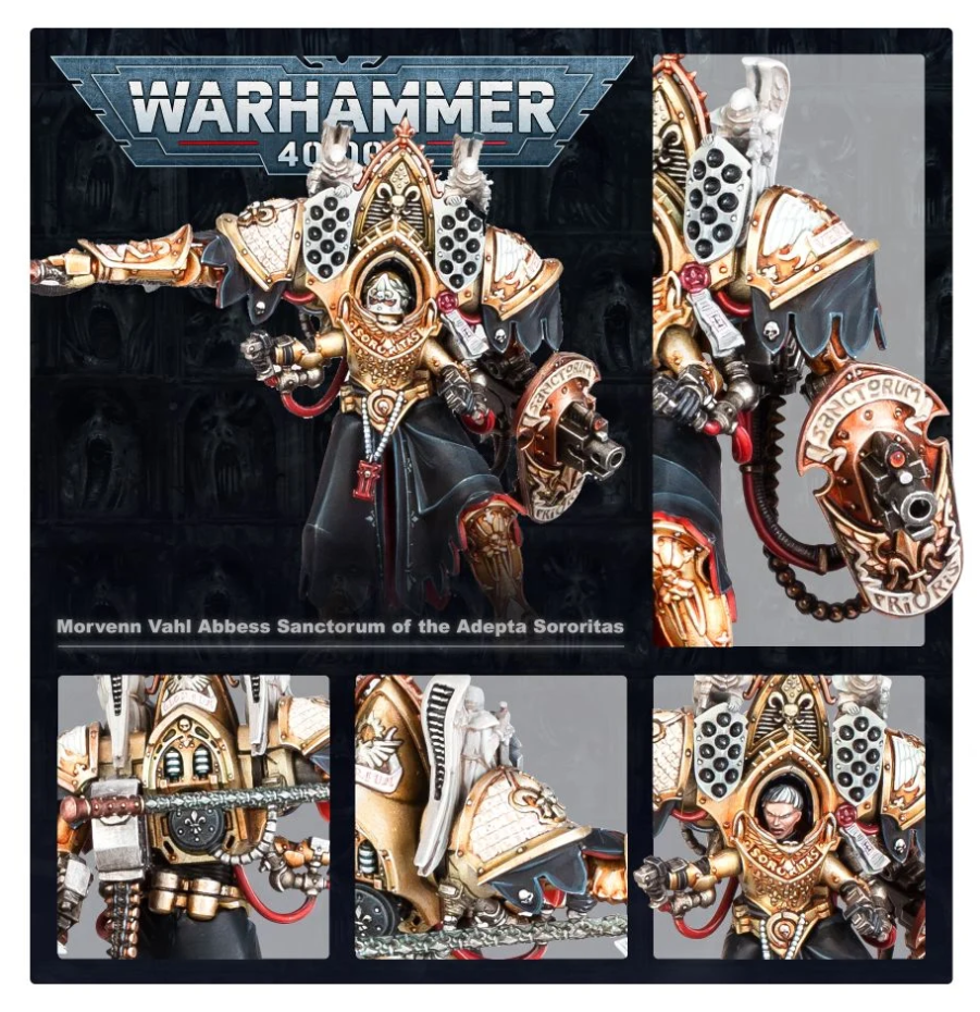 52-37GW Набор Адепта Сороритас. Морвенн Вал, Аббатиса Санкторума (Morvenn Vahl, Abbess Sanctorum of the Adepta Sororitas)