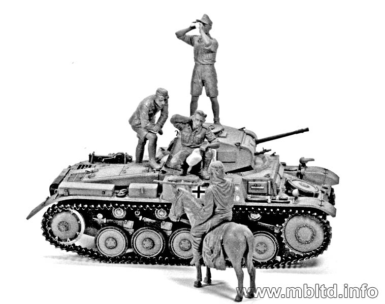Набор фигурок MB3559 Немецкие танкисты, ДАК, фигуры Master Box (MB)