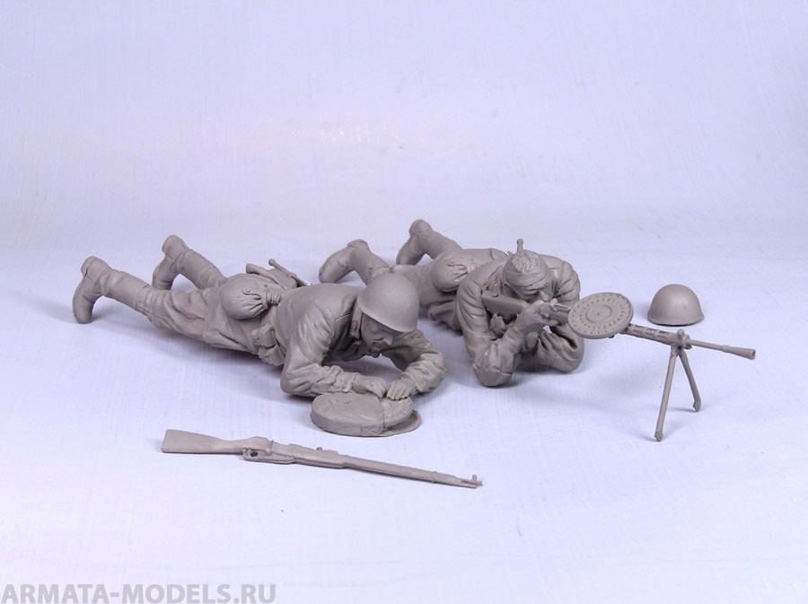 T35112 Советский расчет пулемета Дегтярев (2) Tank