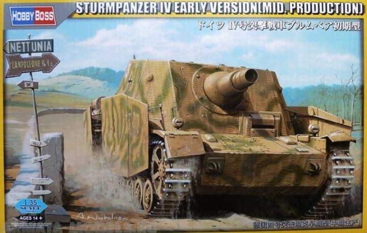 80135 German STURMPANZER IV EARLY VERSION(MID PRODUCTION) W/ INTERIOR Hobby Boss