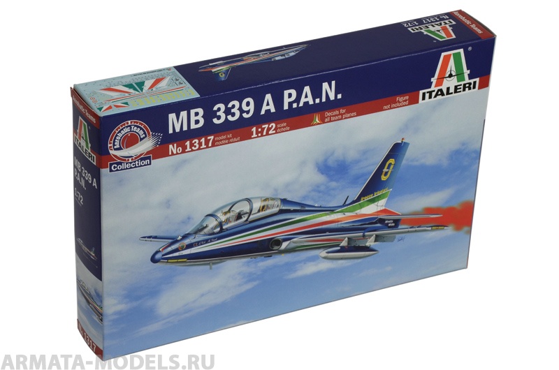1317ИТ Самолет MB-339 PAN Frecce Tricolori Italeri
