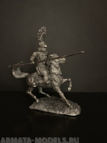 4071ТБ ВИМ, конный самурай с копьем, 54 мм Три Богатыря