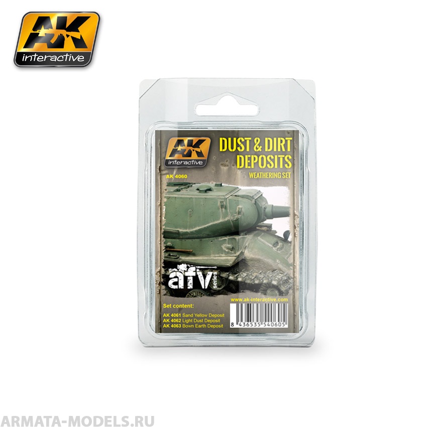 AK4060 Набор для везеринга DUST AND DIRT DEPOSITS WEATHERING SET