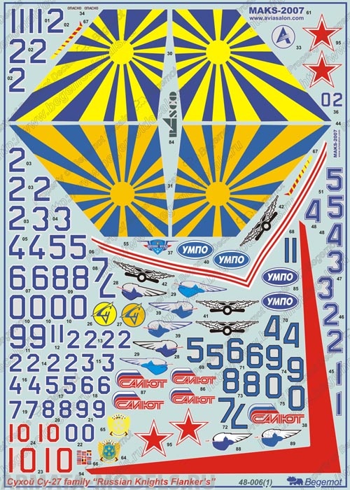 48006 Декаль Сухой Русские Витязи