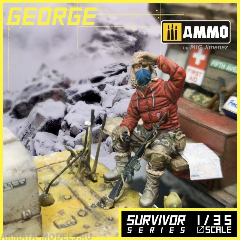 MR-AM65 Миниатюра Survivor George Alternity Miniatures
