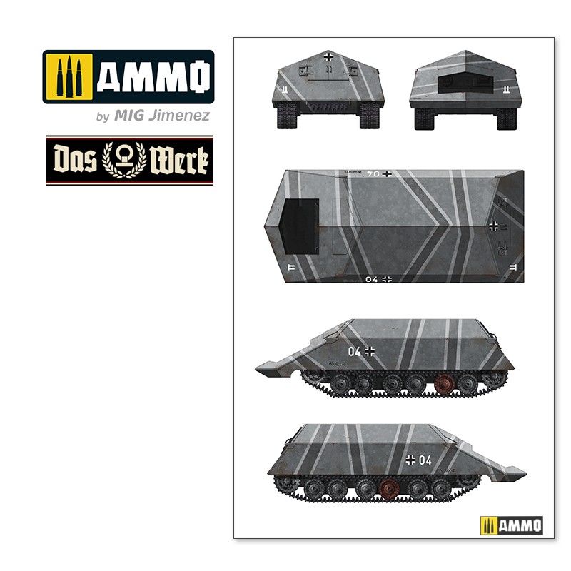 DW35018 Сборная модель VK4501(P) Rammtiger Das Werk