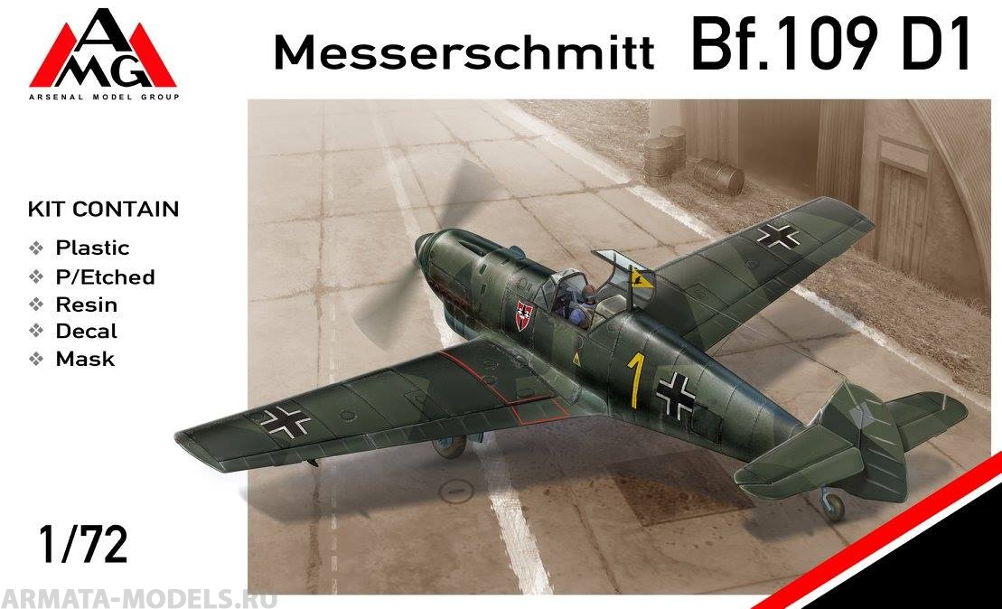 AMG72409 Самолет Messerschmitt Bf.109D-1 AMG models