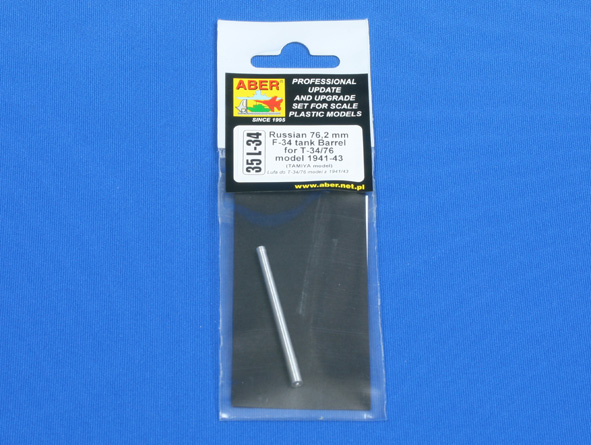 ABR-35-L-34  Дополнения для  Russian 76,2mm F-34 tank Barrel for T-34/76 model 1941-43 для Tamiya 1/35
