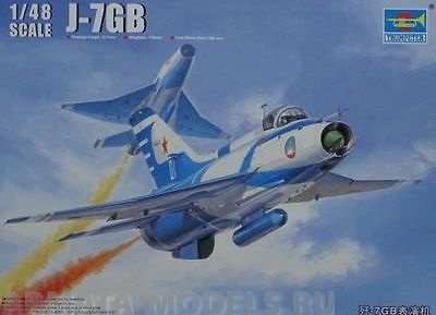 02862P J-7GB Fighter Chengdu J-7 Trumpeter