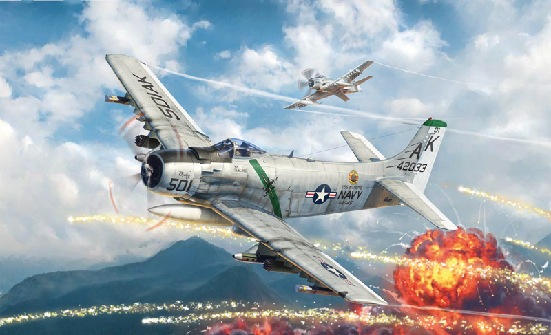 2788ИТ Самолет SKYRAIDER A-1H Italeri