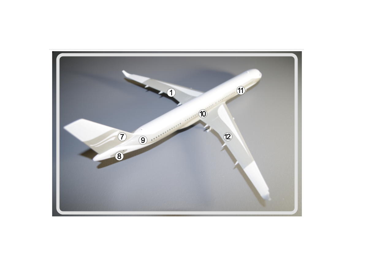 AM144118 Маска окрасочная выкраски красной ливреи Ту-204 Red Wings