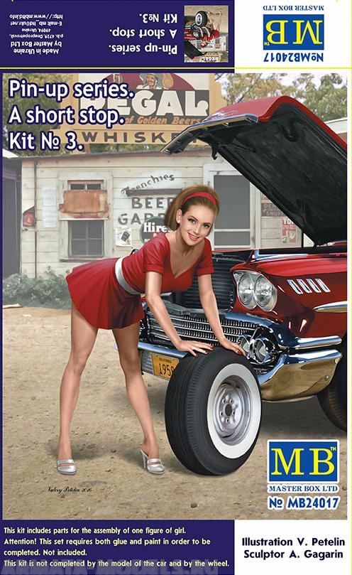 MB24017 Фигуры, Серия Пин-ап. Краткая остановка. Набор №3 Master Box (MB)