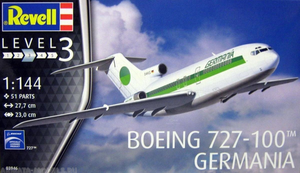 03946 Пасскажирский самолет Boeing 727-100 авиакомпании Germania Revell