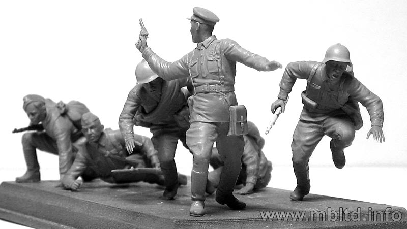 Набор фигурок MB3563 Фигура Атака, советская пехота, 1941 Master Box (MB)