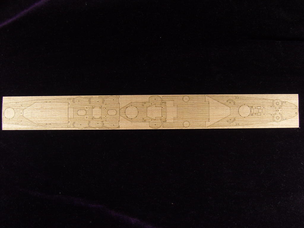 AW10068 Деревянная палуба для USS San Francisco CA-38 1944