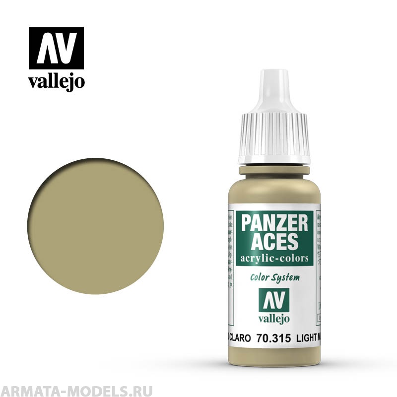 V-70315 Краска Panzer Aces Светлая грязь б.17мл