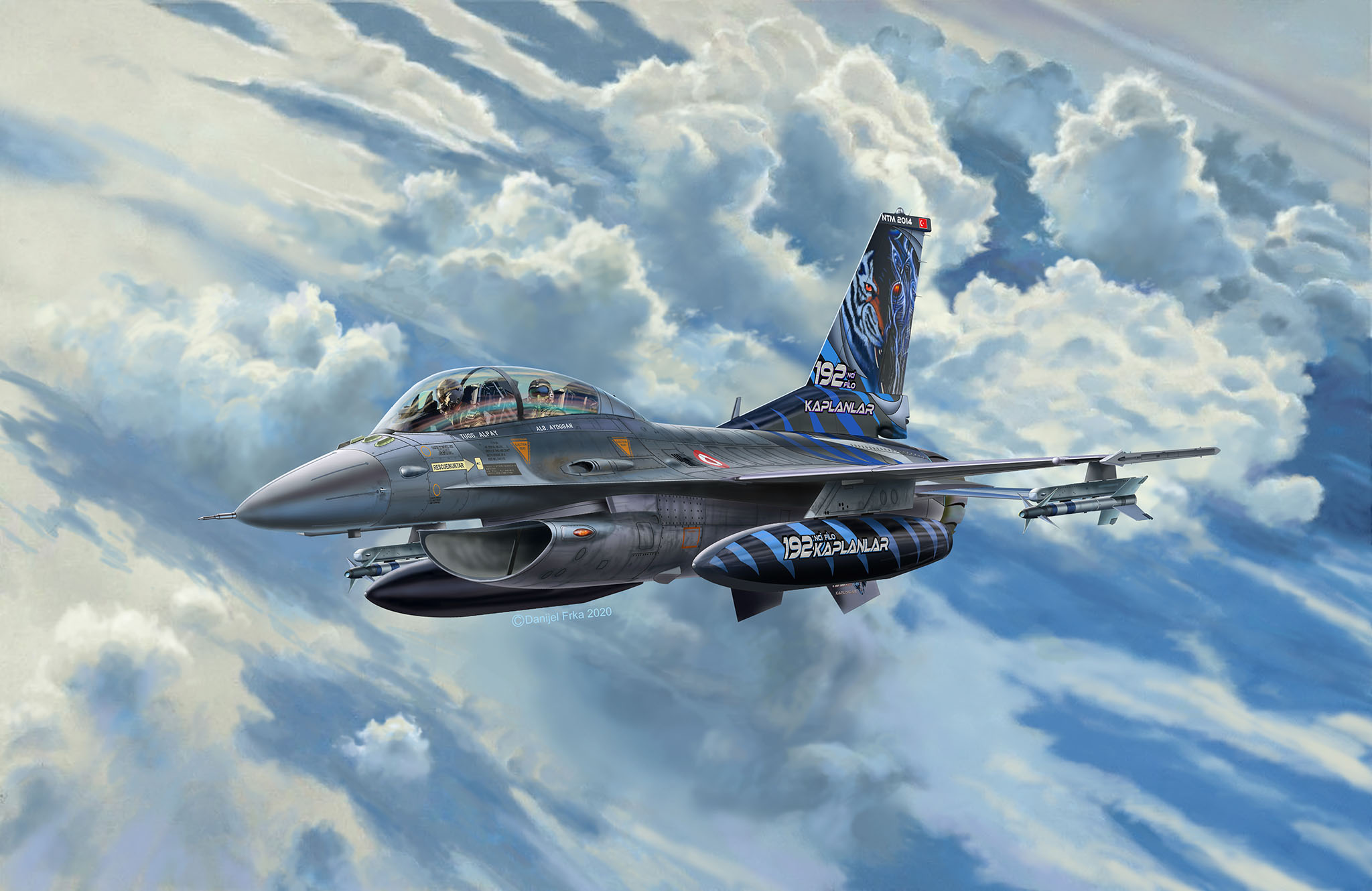 Набор Легкий истребитель F-16D Fighting Falcon Revell