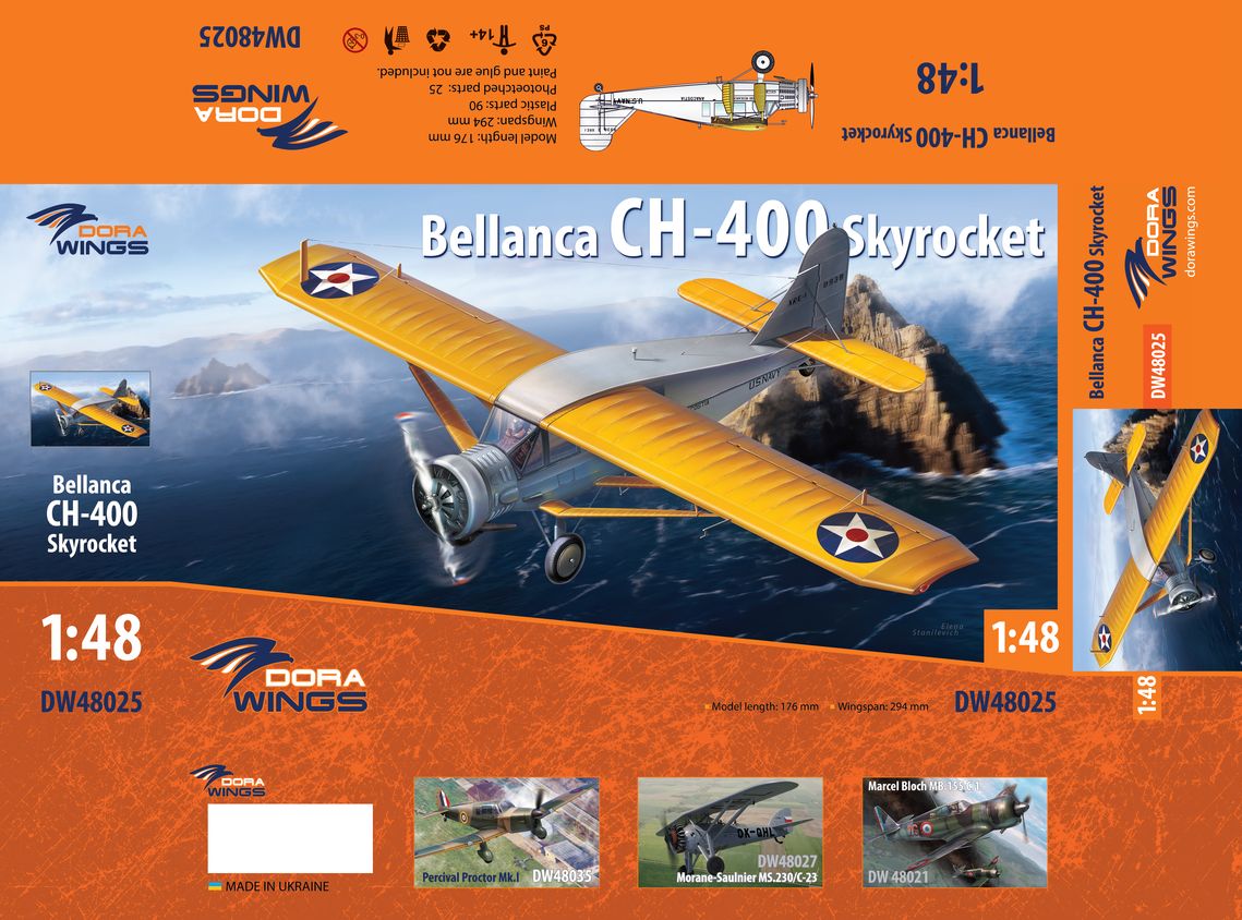 DW48025 Bellanca CH-400 Skyrocket Dora Wings