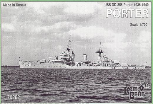 Корабль KB70282PE USS Porter Destroyer 1936-40 fit Комбриг