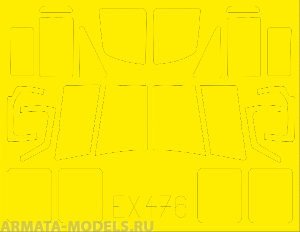 EX476ED  Окрасочная маска  UH-1Y 1/48