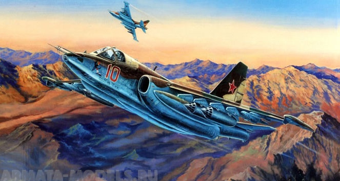 02276 Самолет  Су-25 Trumpeter
