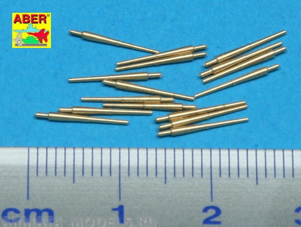 ABR-1:350-L-28  Дополнения для  Set of 16 pcs 102 mm Q.F. Mk.XVI barrels for Royal Navy ships для  1/350