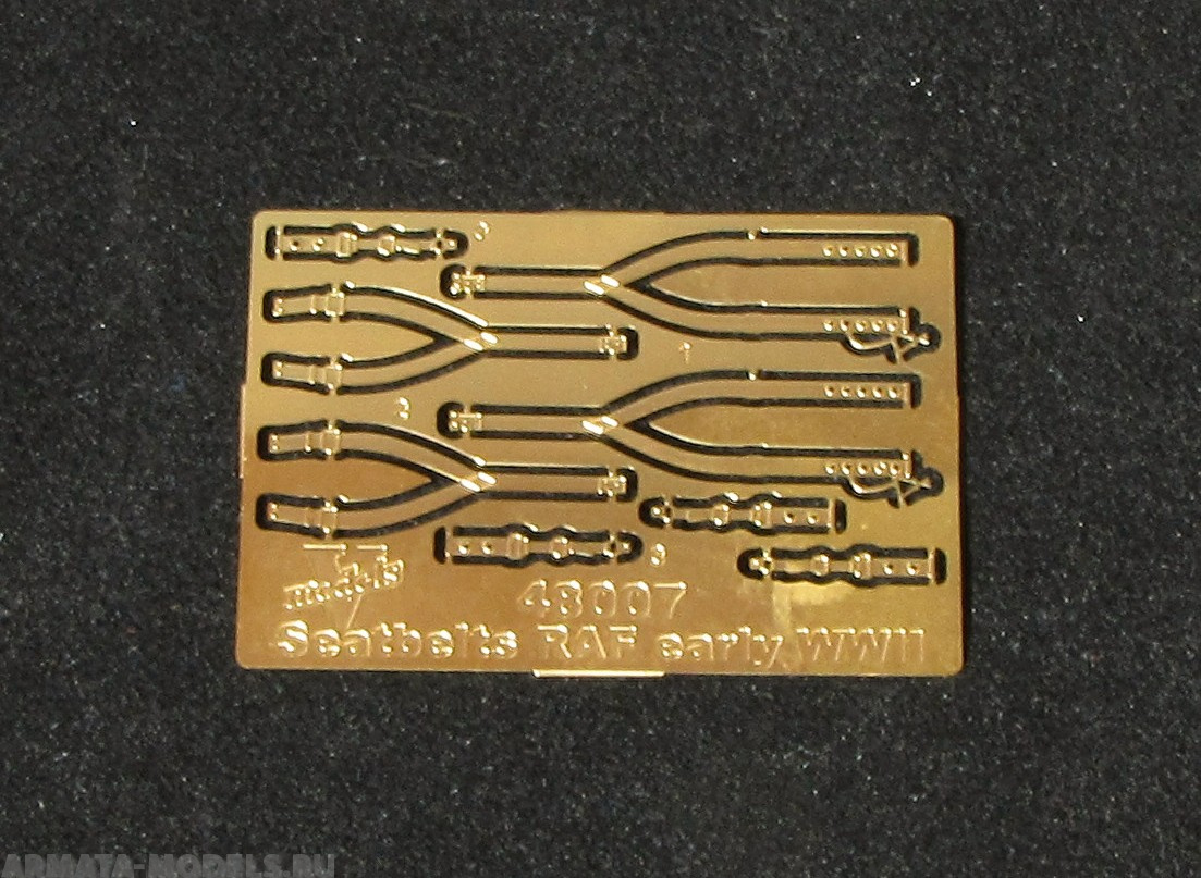 48007VM Фототравление Seatbelts  RAFearli WWII