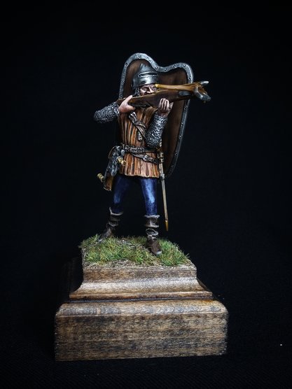 205ТБ ВИМ, пеший генуэзец с арбалетом, 54 мм Три Богатыря