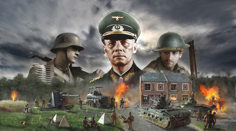 6118ИТ Набор WWII BATTLESET: 1940 BATTLE OF ARRAS «ROMMEL OF.» (10013160/300421/0255806, ИТАЛИЯ ) Italeri