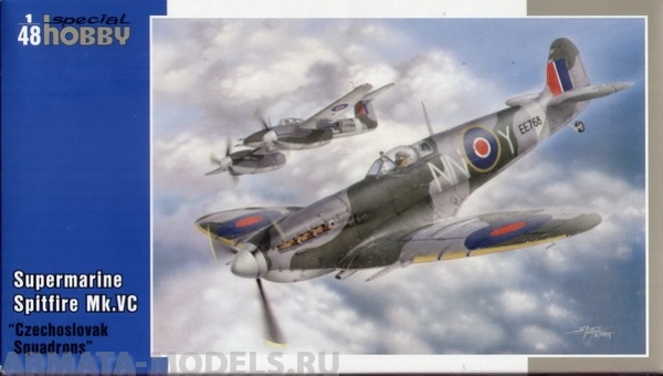 SH48091 Самолет Spitfire Mk.VC Czechoslovak Squadrons Special Hobby