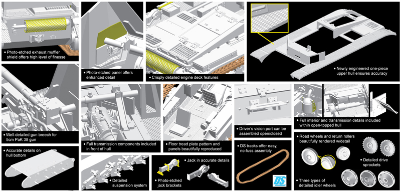 6721Д САМОХОДКА 5cm PaK 38 auf Fgst.Pz.Kpfw.il (Sf) Dragon