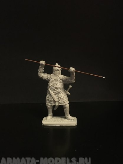403ТБ Пеший русский дружинник с копьем Три Богатыря