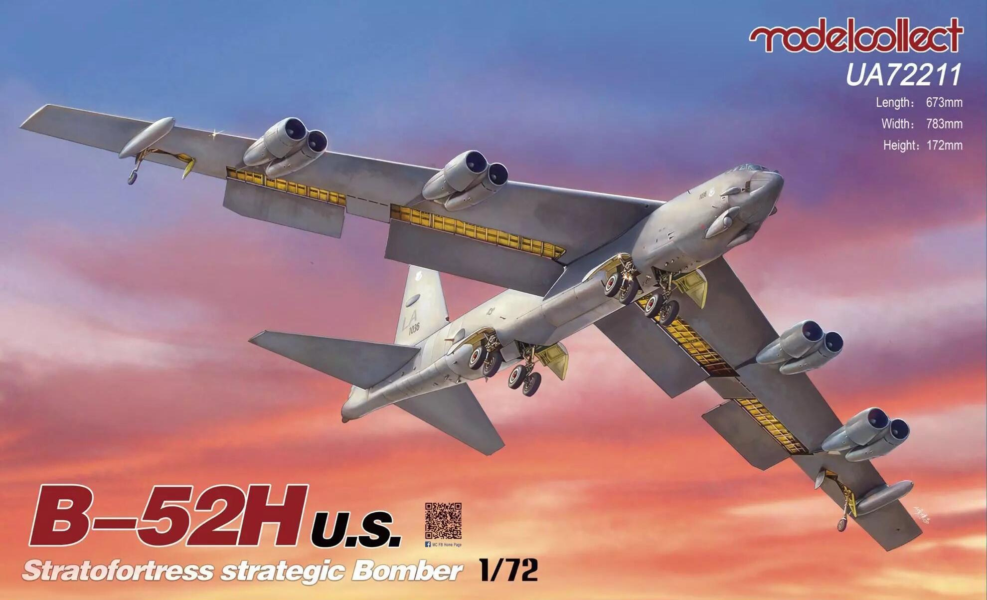 UA72211 B-52H U.S. Stratofortress strategic Bomber Modelcollect