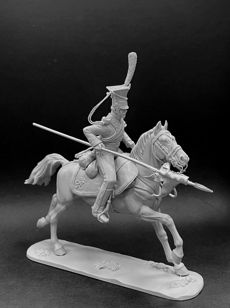 CHM-54304(M). Рядовой армейских уланских полков, Россия 1812-14 гг. Материал - белый металл. Chronos Miniatures