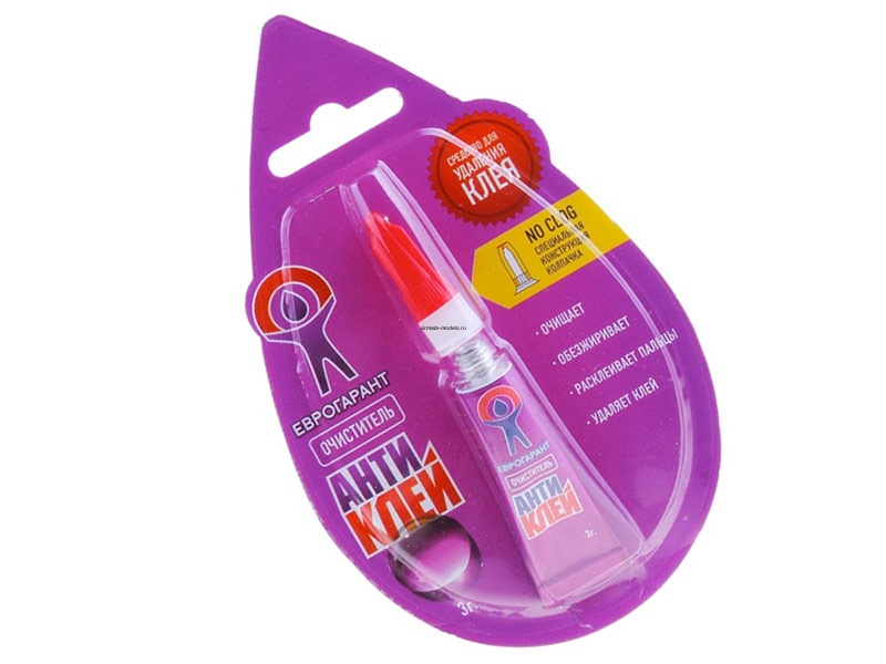 858878  Очиститель клея ЕВРОГАРАНТ Антиклей, очиститель (3г)