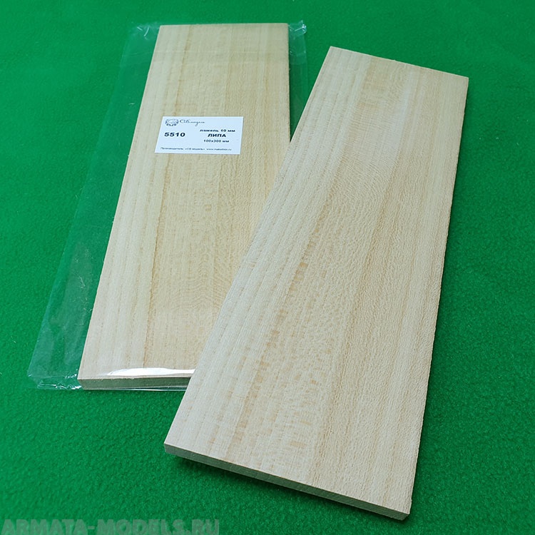 5510 ламель 10 мм - 100х300 мм - липа