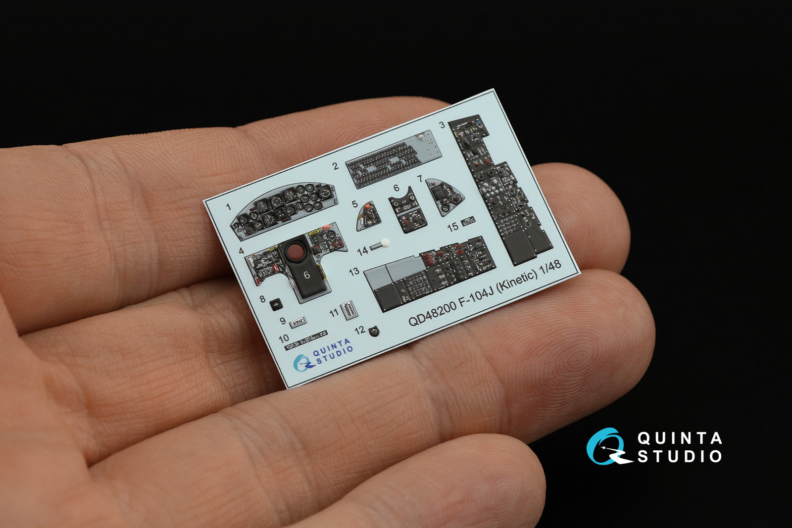 QD48200 3D Декаль интерьера кабины F-104J (Kinetic)