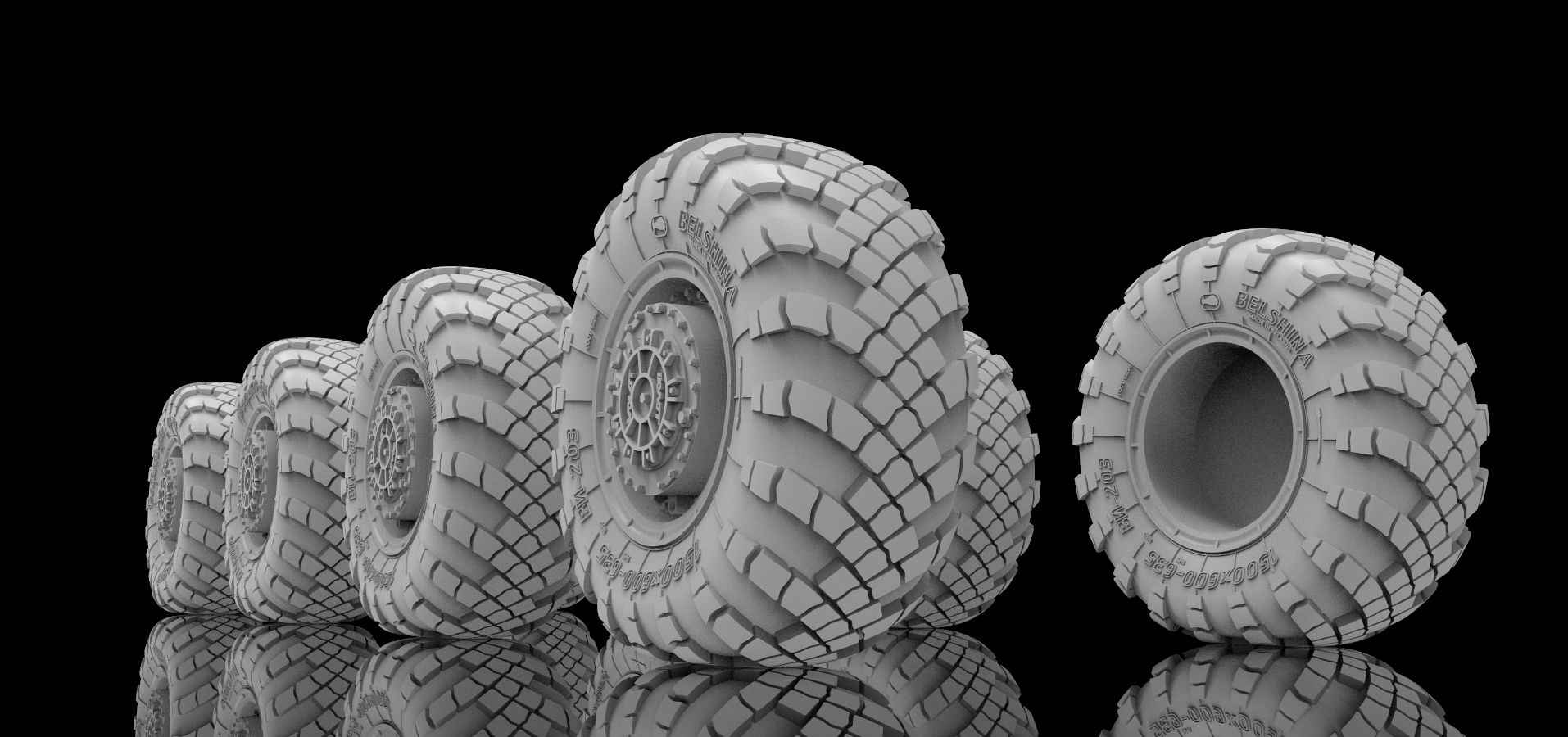 AM7305 Колеса для С-400 под нагрузкой, 1/72