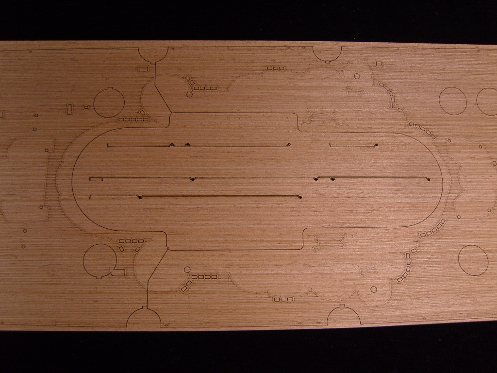 AW30002 Деревянная палуба для IJN YAMATO