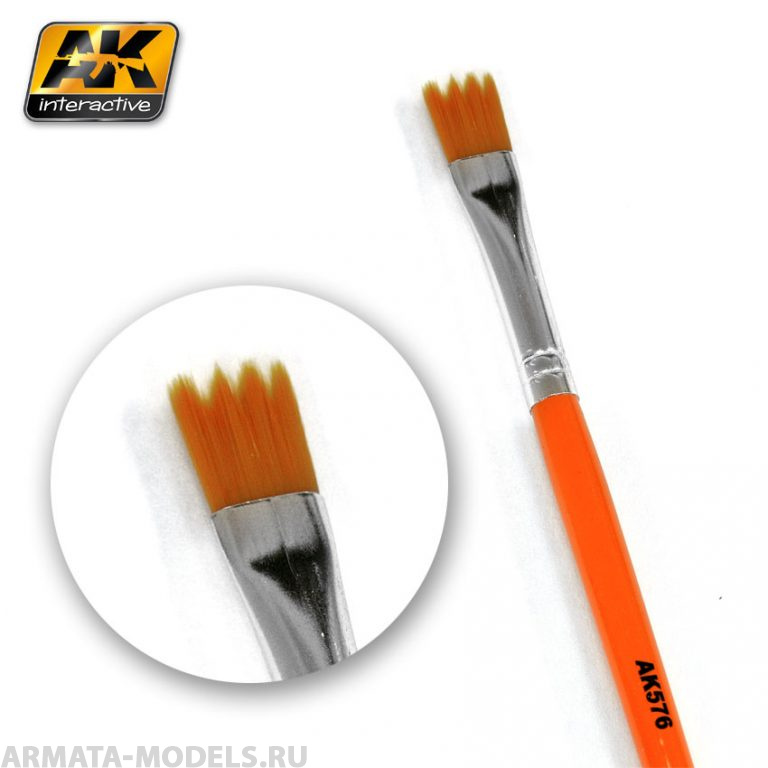 AK576 Кисть художественная WEATHERING BRUSH SAW SHAPE