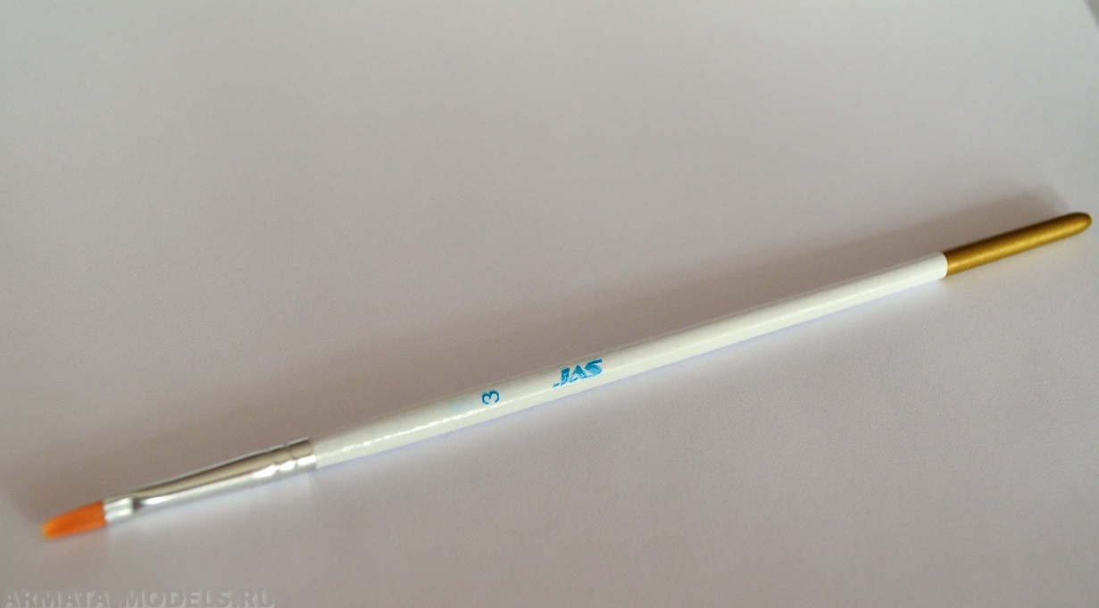 3623 Кисть из синтетического волоса, плоская № 3