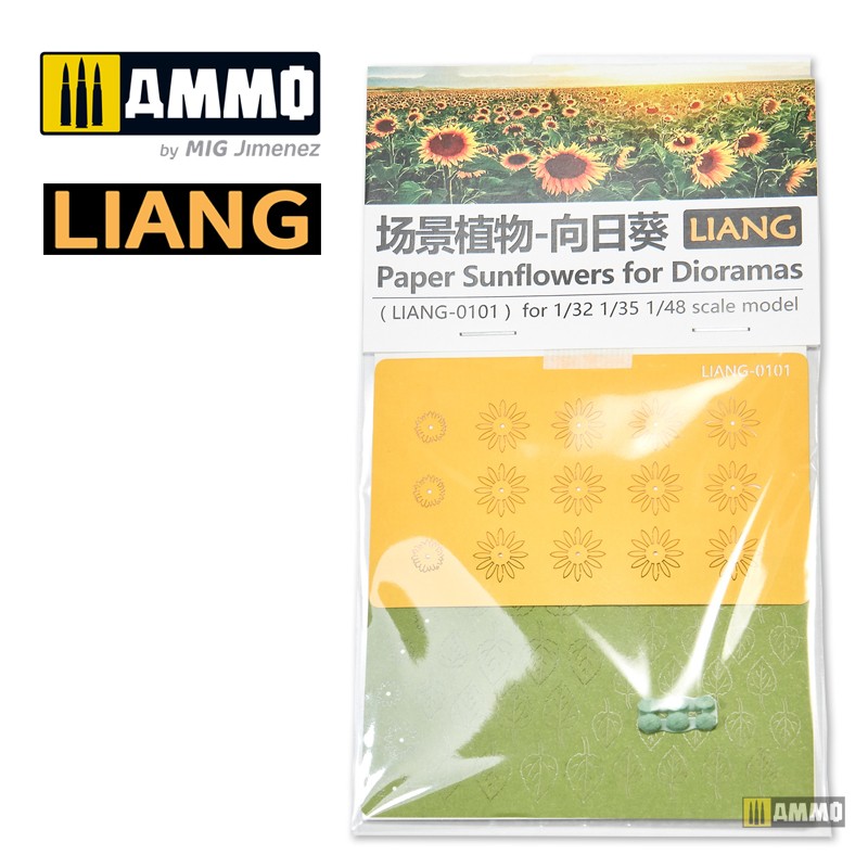 LIANG-0101 Набор декораций Paper Sunflowers for Dioramas