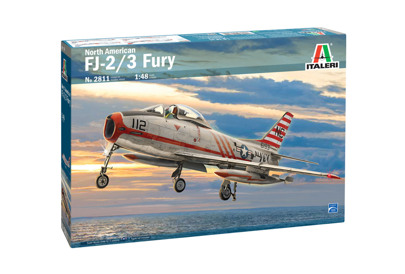 2811ИТ Самолет NORTH AMERICAN FJ-2/&3 FURY (10013160/170621/0366752, ИТАЛИЯ ) Italeri