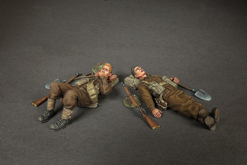 3616SOGA British infantrymans at rest. SOGA Miniatures