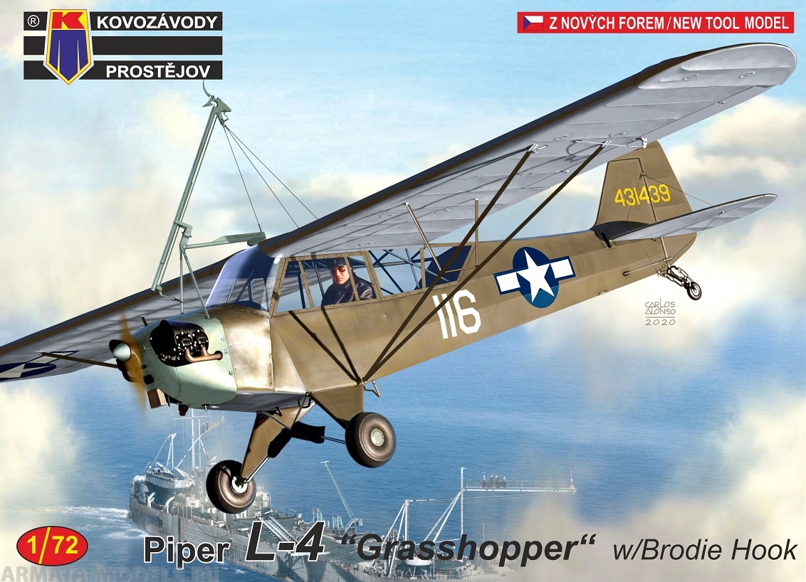KPM0191 Piper L-4 w/Brodie Hook KP Models
