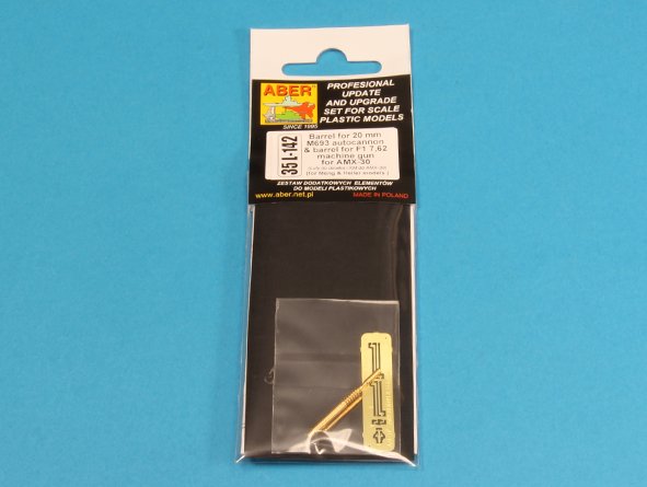 ABR-35-L-142  Дополнения для  Barrel for 20 mm M693 autocannon & barrel for F1 7,62 machine gun for AMX-30 для Meng 1/35
