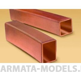 KS5090 Квадратная медная трубка 3,2 мм, 2 шт